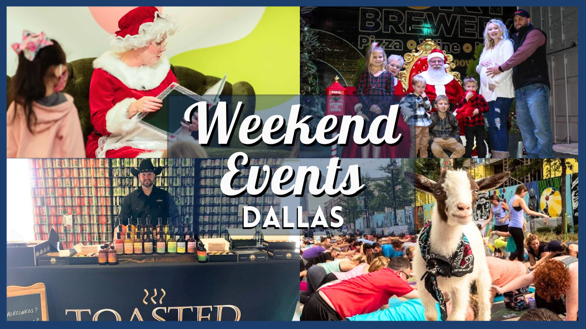 10 Things to do in Dallas this weekend of November 24 include Breakfast with Santa, Gobble Gobble Goat Yoga & More!