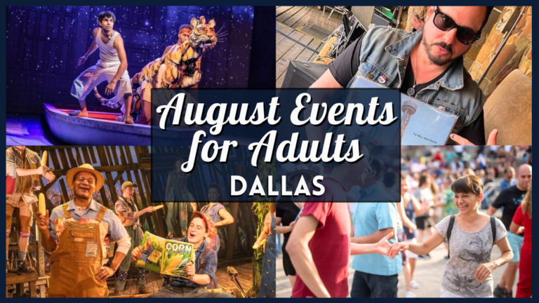 August Events for Adults Dallas - Collage