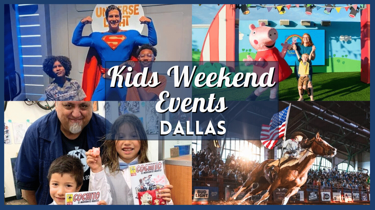 Top Kids Events in Dallas - Collage (August 8-10, 2025)